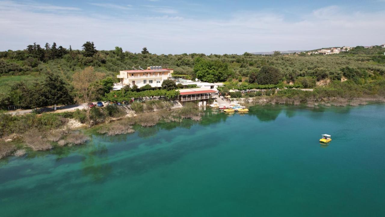 Korissia With Lake View Kournas Экстерьер фото