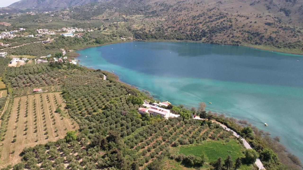 Korissia With Lake View Kournas Экстерьер фото